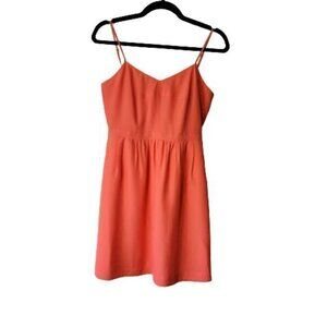CLEARANCE J. Crew Spaghetti Strap Coral Summer Dress Size 2​​​​​​​​​​